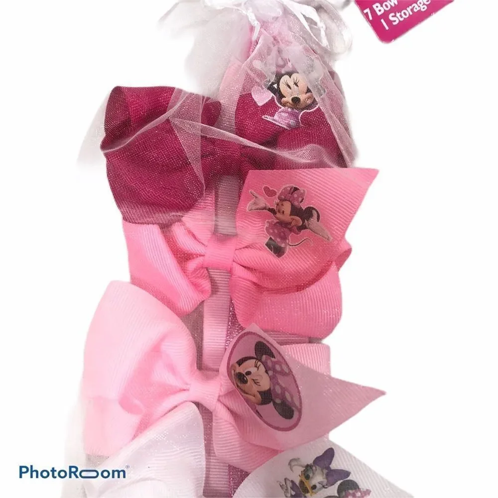 Lot of Nine Brand‎ New Minnie Mouse Clip Bows